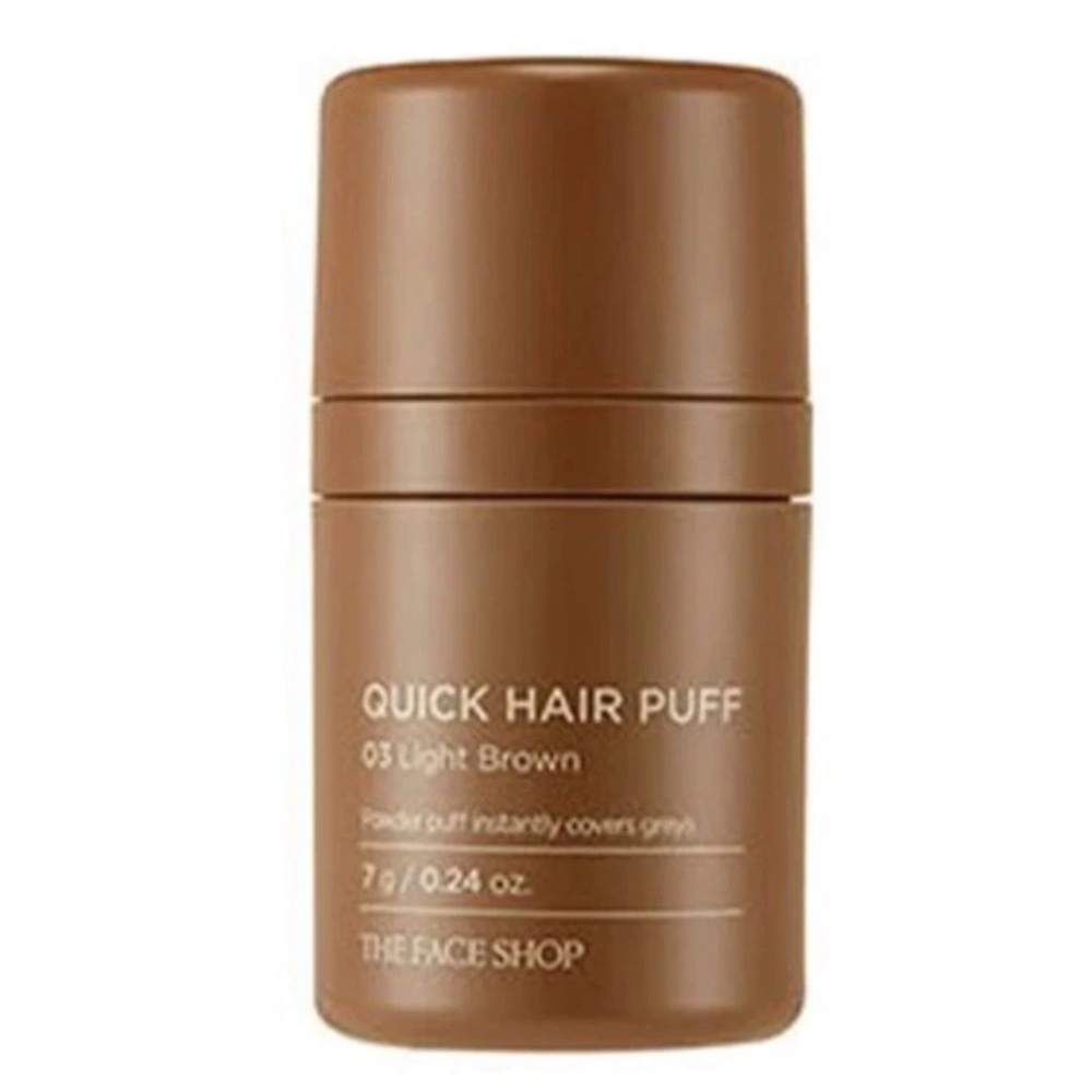 The Face Shop Quick Hair Puff 03 Light Brown Root Touch Up Powder Concealer